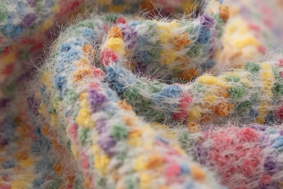 Rainbow Multi-Color Knit Kids Cardigan