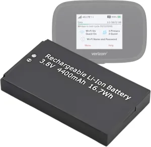 Replacement Battery for Verizon Wireless Novatel Mifi Jetpack 7730L 8800L P/N 40123117 Mobile WiFi Hotspot Repair Part Fix Dead Power Issue