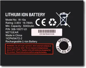 Replacement Battery for W-10a,2025 New Upgrade High Capacity Battery for Netgear MR1100/MR2100 AT&T Nighthawk M1 Mobile Hotspot Router