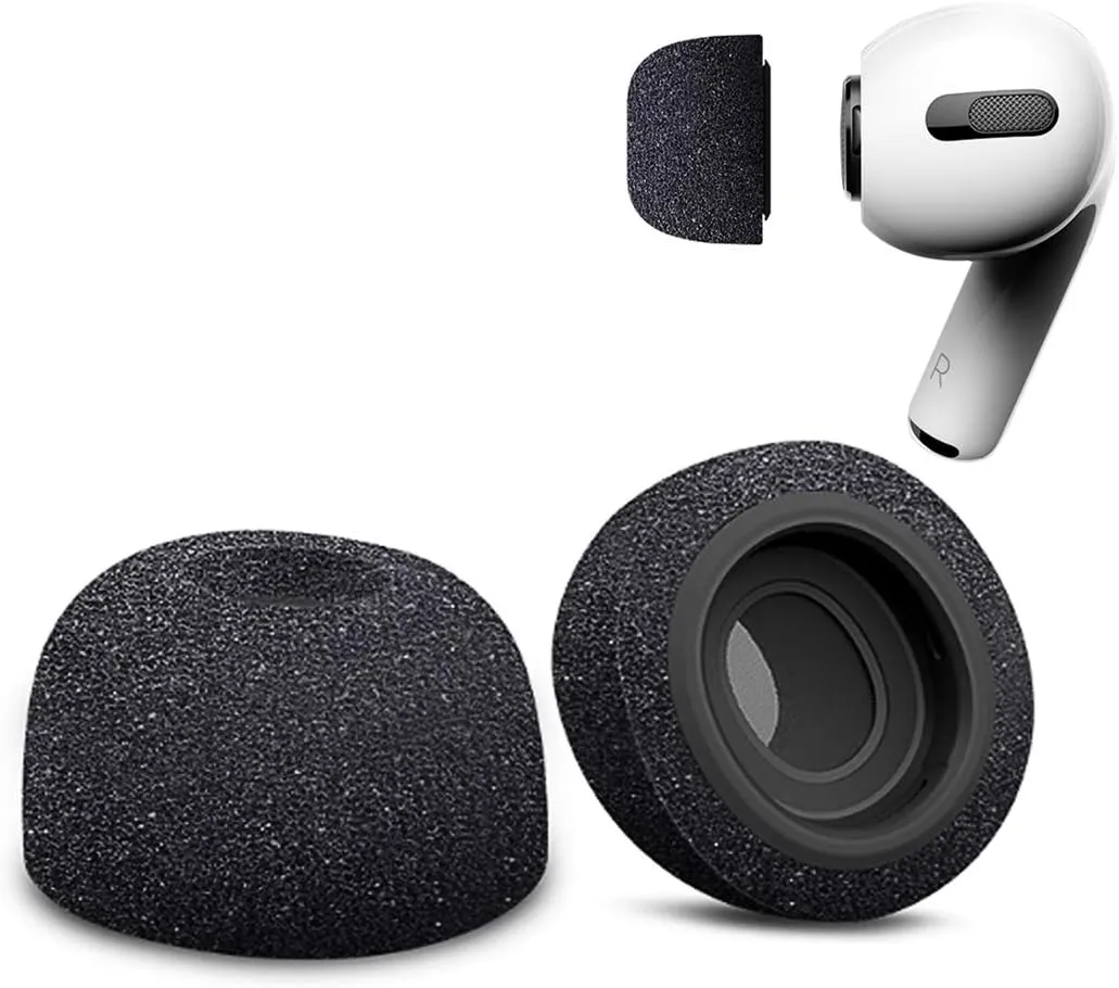 Replacement Eartips for Apple AirPods Pro 1 2nd Generation 2022 Earphone Premium Memory Slow Rebound Foam Ear Tips Noise Reducing Earbud 6pcs - Small