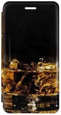 RW2742 Ice Whiskey Whisky Glass Flip Case Cover for iPhone 7