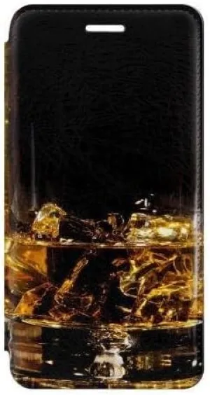 RW2742 Ice Whiskey Whisky Glass Flip Case Cover for iPhone 7