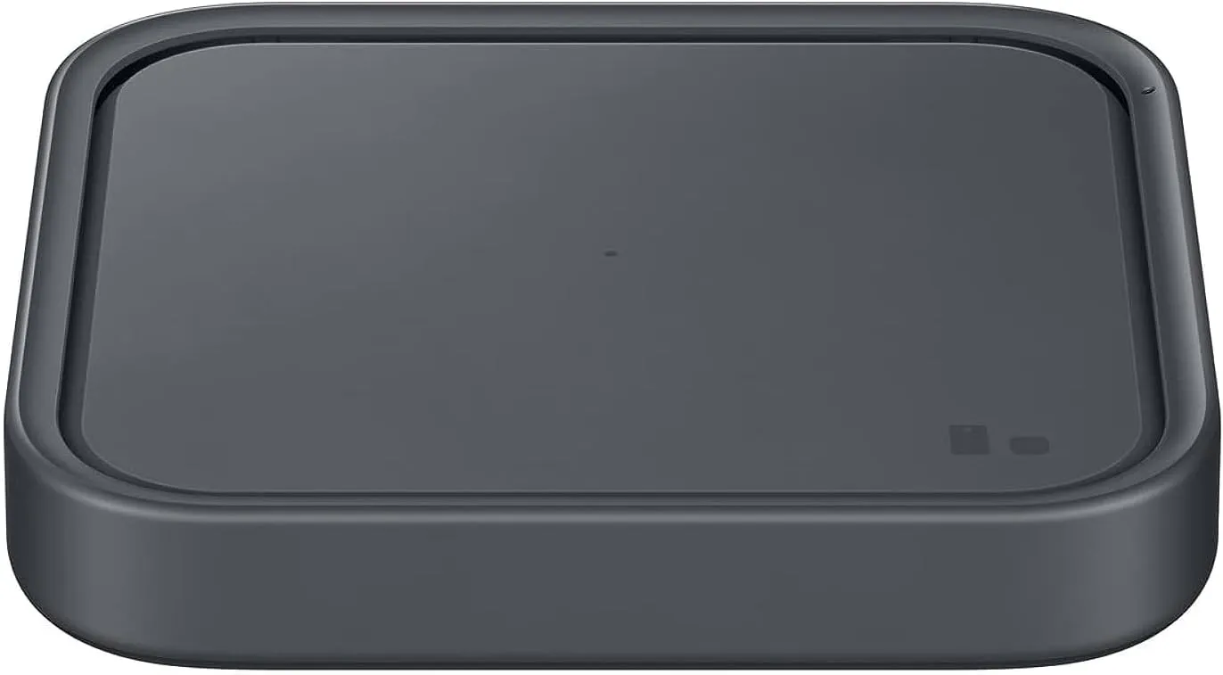 Samsung 15W Wireless Charger Single, Cordless Super Fast Charging Pad for Galaxy Phones and Devices, Compact Design, LED Indicator, USB C Cable Included, 2022, US Version, Grey