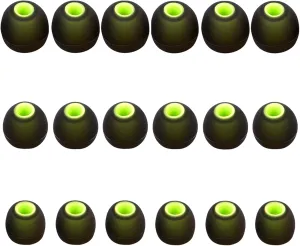 Silicone Replacement Earbud Tips Earbud Covers Fit for in-Ear Headphones (Inner Hole 3.8mm -5.1mm) Earbud Replacement Tips Earbud Rubber Tips 9 Pairs S/M/L
