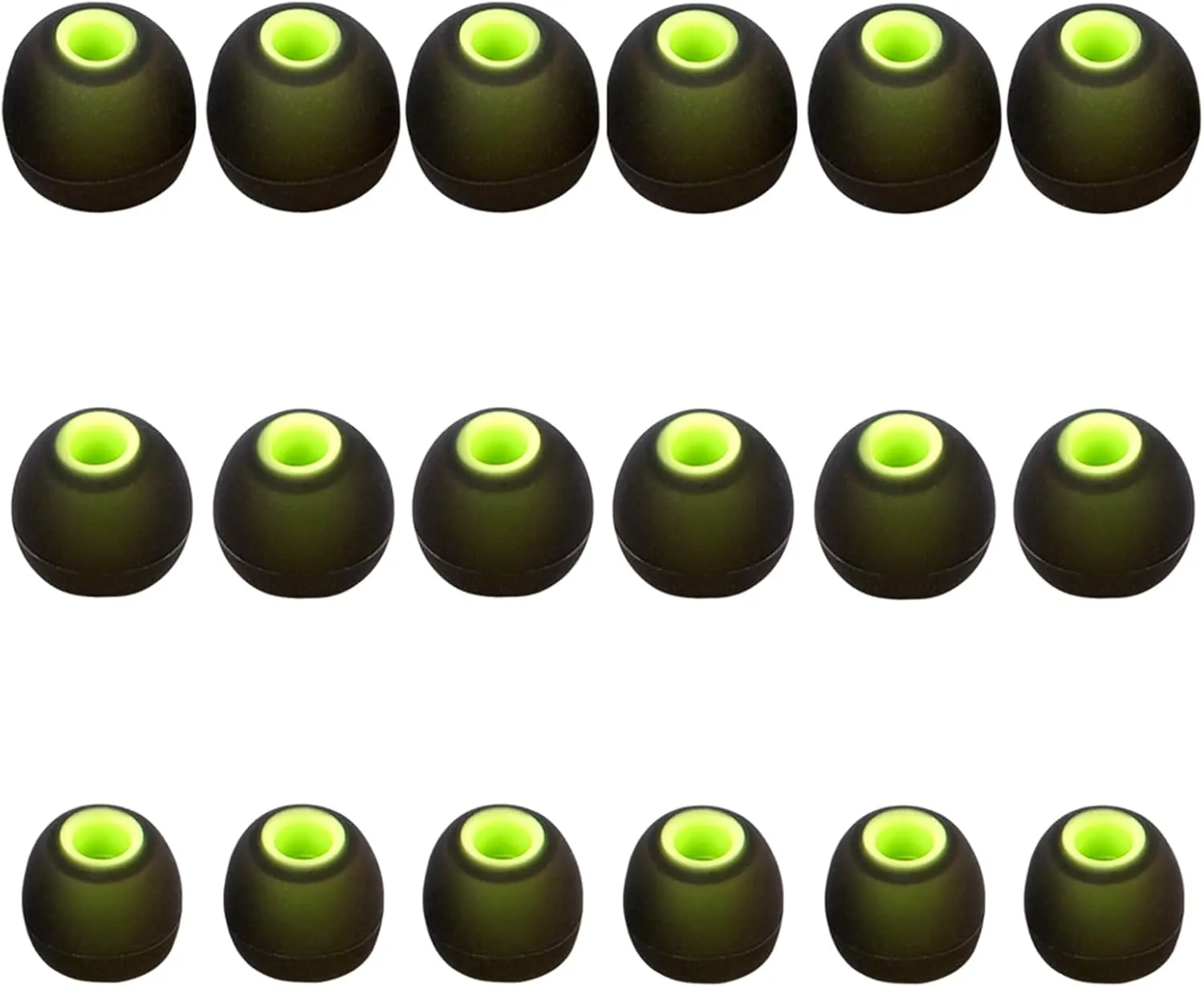 Silicone Replacement Earbud Tips Earbud Covers Fit for in-Ear Headphones (Inner Hole 3.8mm -5.1mm) Earbud Replacement Tips Earbud Rubber Tips 9 Pairs S/M/L