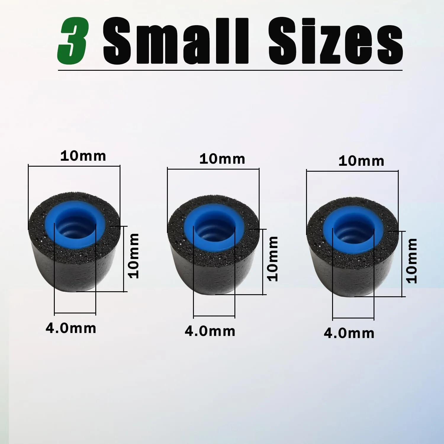 Small Ear Tips Memory Foam Earbuds Tips Replacement Foam Ear Tips Fit 4.0mm-5.5mm Isolation Noise Replacement Ear Tips for in-Ear Earphones with Storage Box