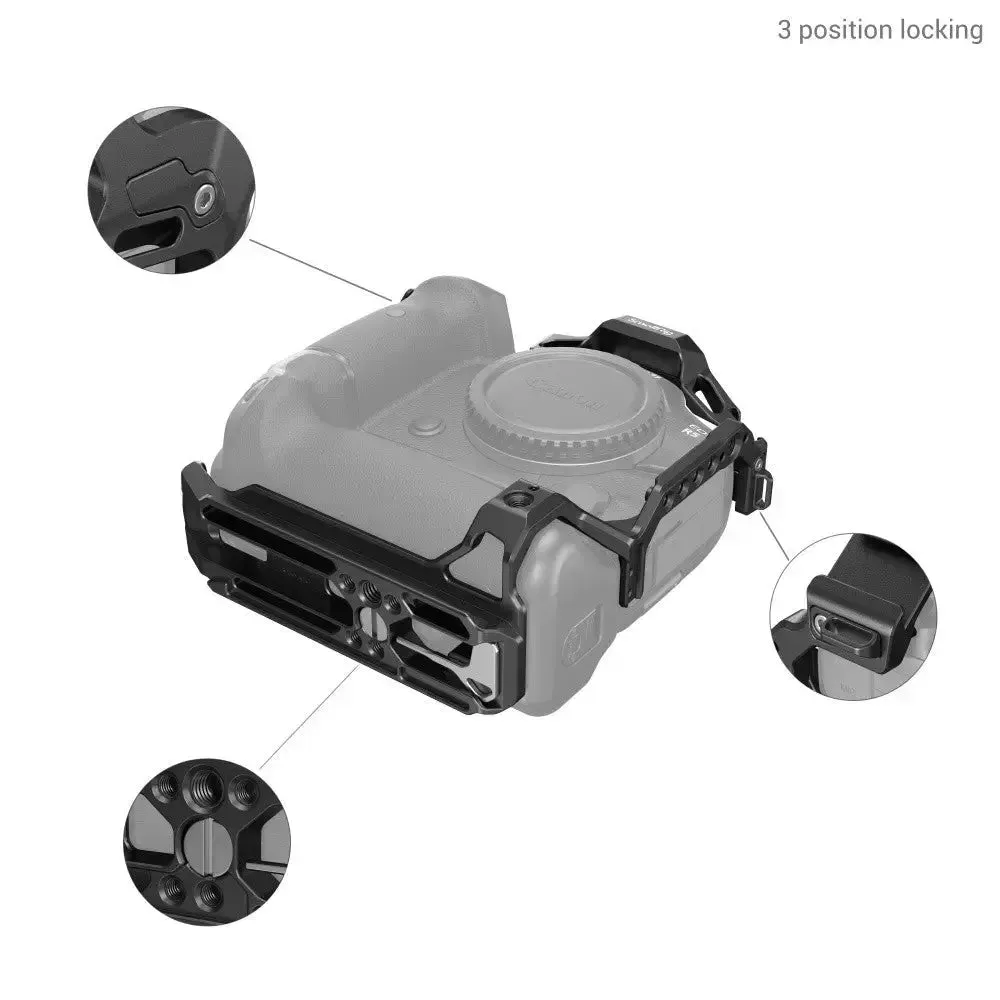 SmallRig 3464B Camera Cage for Canon EOS R5 / R6 / R5C / R6 Mark II with BG-R10 Battery Grip