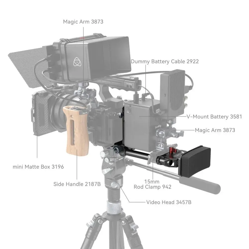 SmallRig 4063 Advanced Compact V-Mount Battery Mounting System