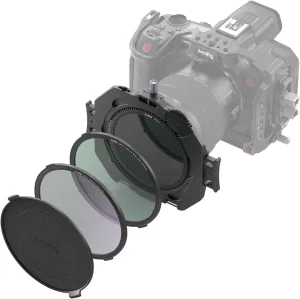 SmallRig Filter Kit with Adjustable Clamp from 67mm - 82mm, with CPL Filter and Black Diffusion 1/4 Filter, for DSLR Mirrorless Cameras - 4412