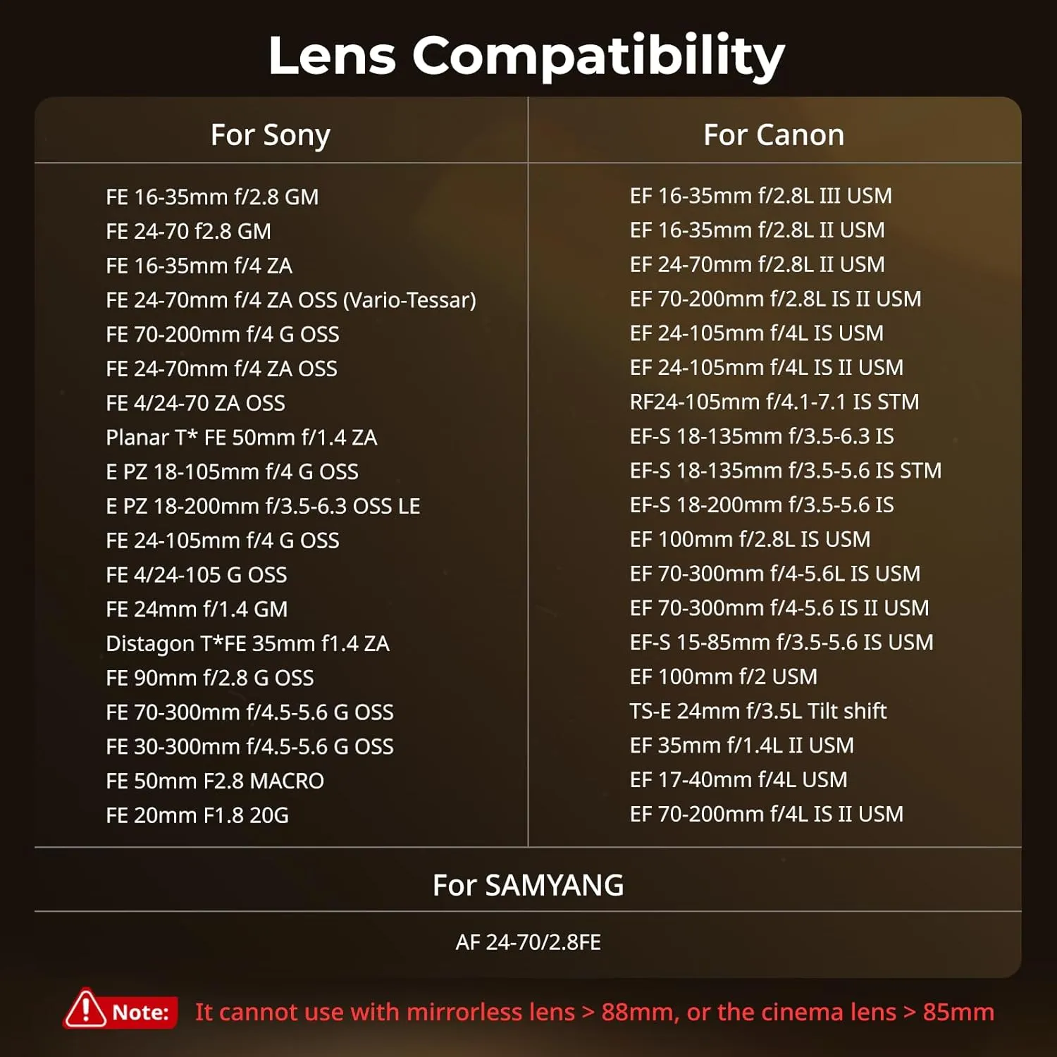 SmallRig Filter Kit with Adjustable Clamp from 67mm - 82mm, with CPL Filter and Black Diffusion 1/4 Filter, for DSLR Mirrorless Cameras - 4412