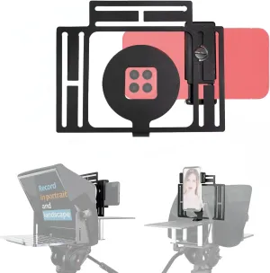 Smartphone adaptor for Teleprompter - Universal Aluminum grid for iPhone Smartphone recording on any teleprompter