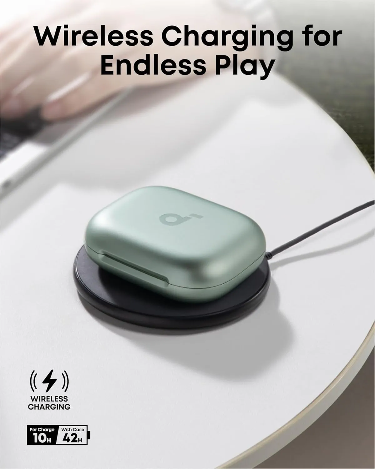 soundcore AeroFit 2 by Anker, Open-Ear Headphones, 4 Adjustable Positions for Every Ear Size, 2x Richer Bass, Hi-Res, 42H Playtime, IP55, AI Clear Calls,Wireless Charging,Translation Earbuds Real Time