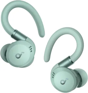 soundcore Sport X20 by Anker, True-Wireless Workout Earbuds, Rotatable and Extendable Ear Hooks, Noise Cancelling, Deep Bass, IP68 Waterproof, Sweatproof, Dustproof, 48H Play, for Gym(Renewed)