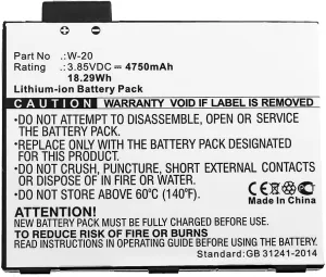 Synergy Digital WiFi Hotspot Battery, Compatible with AT&T Mobile Hotspot Pro WiFi Hotspot, (Li-ion, 3.85V, 4750mAh) Ultra High Capacity, Replacement for Netgear W-20 Battery