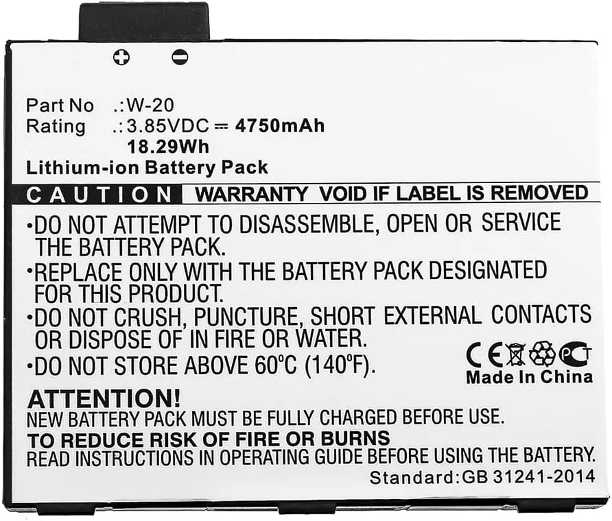 Synergy Digital WiFi Hotspot Battery, Compatible with AT&T Mobile Hotspot Pro WiFi Hotspot, (Li-ion, 3.85V, 4750mAh) Ultra High Capacity, Replacement for Netgear W-20 Battery