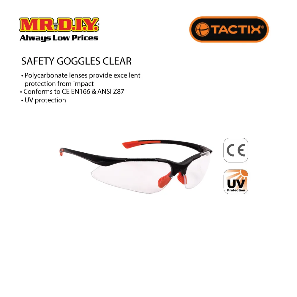 TACTIX Safety Goggle Clear