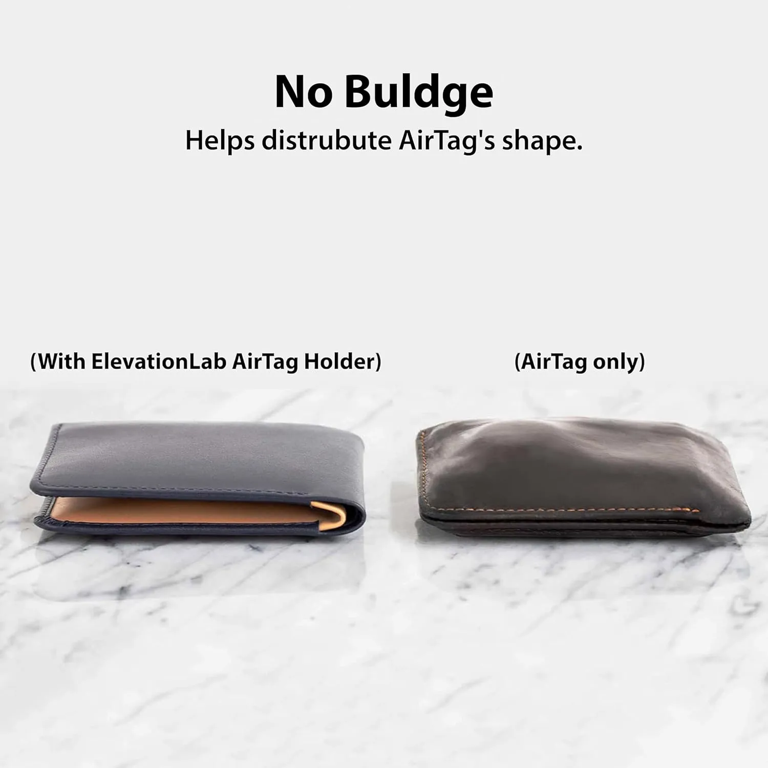 TagVault AirTag Wallet Holder - The Thinnest AirTag Wallet Card Insert | Flexible, Stays Hidden, Patent Pending | Elevation Lab