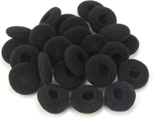 TORMEN 24 Pcs Soft Foam EarbudsCushions Earplugs, Protector Sponge Noise Isolating Earphones Replacement MP3 MP4 Stereo Headset Cap(Black