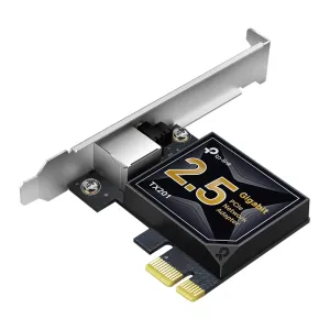 TP-Link 2.5GB PCIe Network Card (TX201)  PCIe to 2.5 Gigabit Ethernet Network Adapter, Supports Windows 11/10/8.1/8/7, Win Server 2022/2019/2016, Linux (Refurbished)