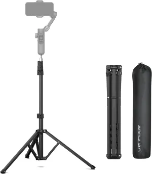 Tripod for iPhone, 67" Phone Tripod w/Storage Bag for Camera with 1/4 Screw Interface, iPhone Three-Legged Stand Compatible w/DSLR Cameras/Cell Phones/Gimbal Stabilizers, Max Load 18LB