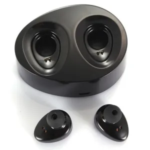 True Wireless Bluetooth Free Stereo Earbuds Twin Headset w/ Rechargeable Base