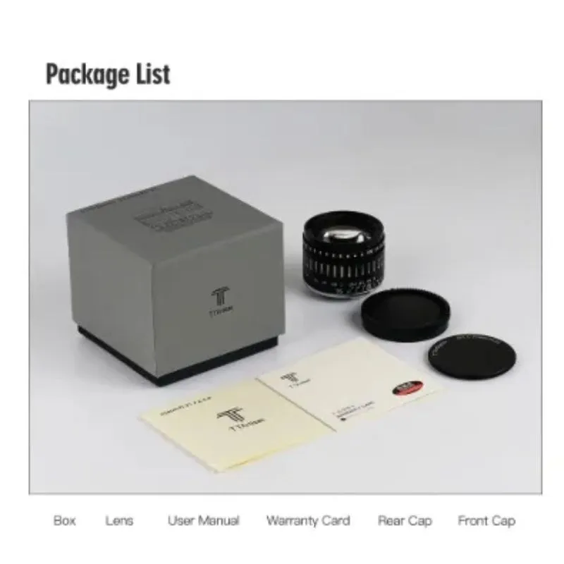 TTArtisan APS-C 35mm F0.95 Black And Silver