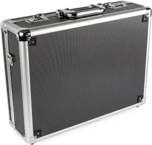 Ultimaxx Medium Aluminum Hard Case with Pre-Cut Foam for Travel and Storage of Drones, Gear, and Equipment for All DJI Mavic Models (Mavic Pro, Mini, Etc.), Autel EVO, Ryze Tech Tello, and More