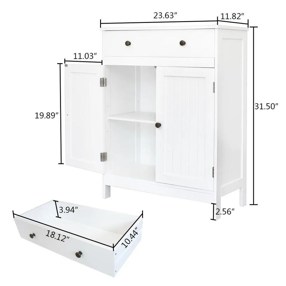 Versatile Bathroom Storage Cabinet Floor Standing with Shelves