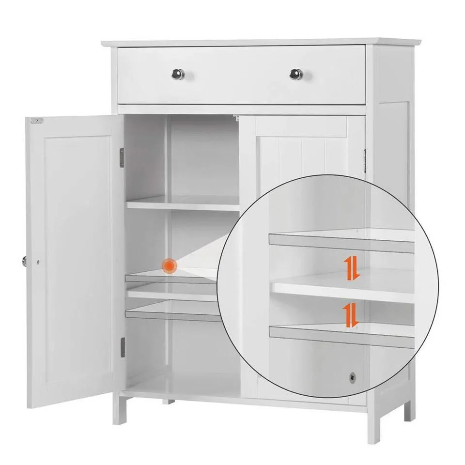 Versatile Bathroom Storage Cabinet Floor Standing with Shelves