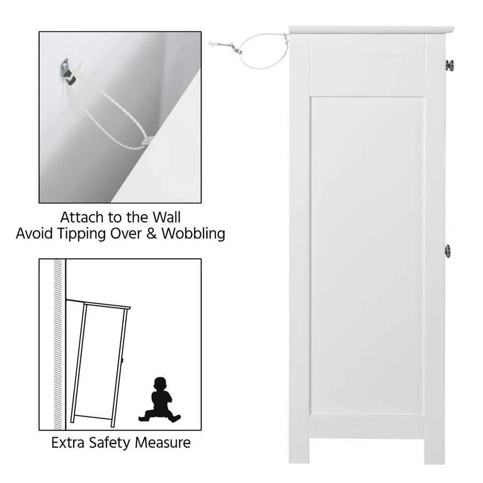 Versatile Bathroom Storage Cabinet Floor Standing with Shelves
