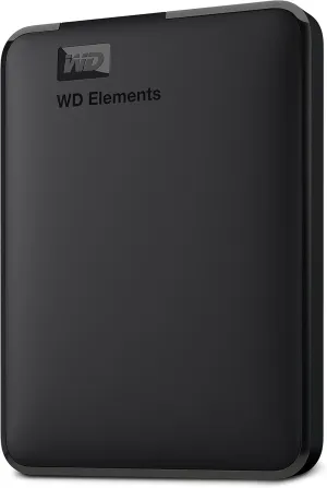 WD 2TB Elements Portable External Hard Drive for Windows, USB 3.2 Gen 1/USB 3.0 for PC & Mac, Plug and Play Ready - WDBU6Y0020BBK-WESN