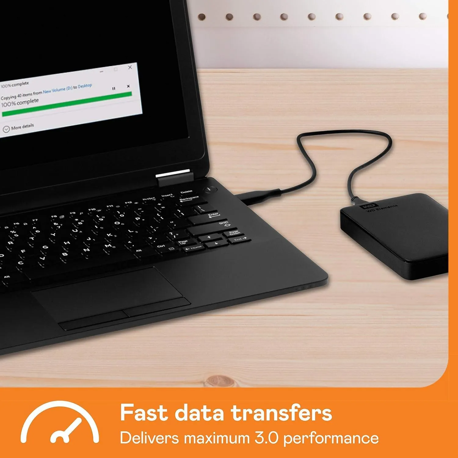 WD 2TB Elements Portable External Hard Drive - USB 3.0 - WDBU6Y0020BBK-WESN (Renewed)