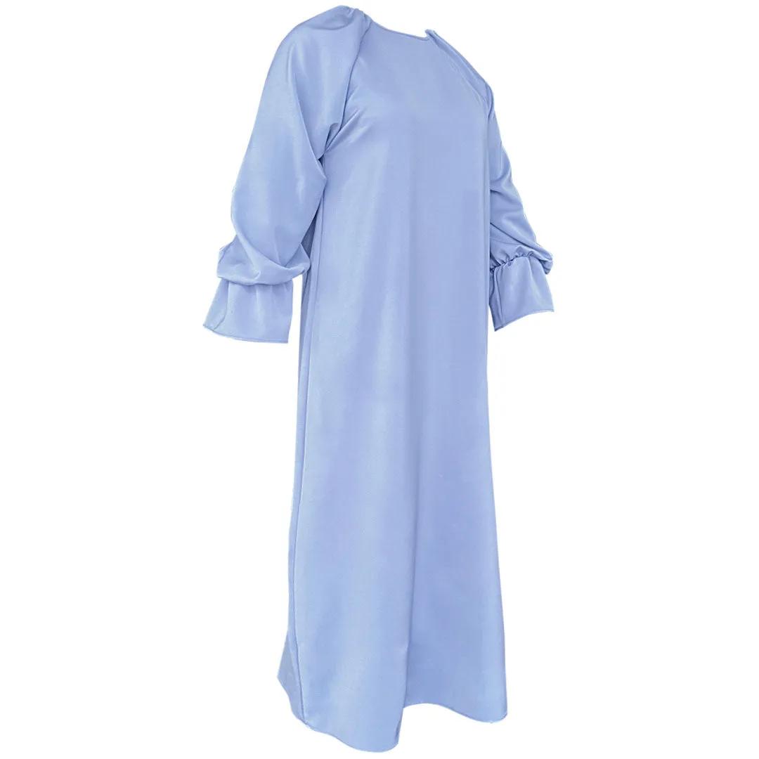 Widad Satin Dress - Caroline Blue