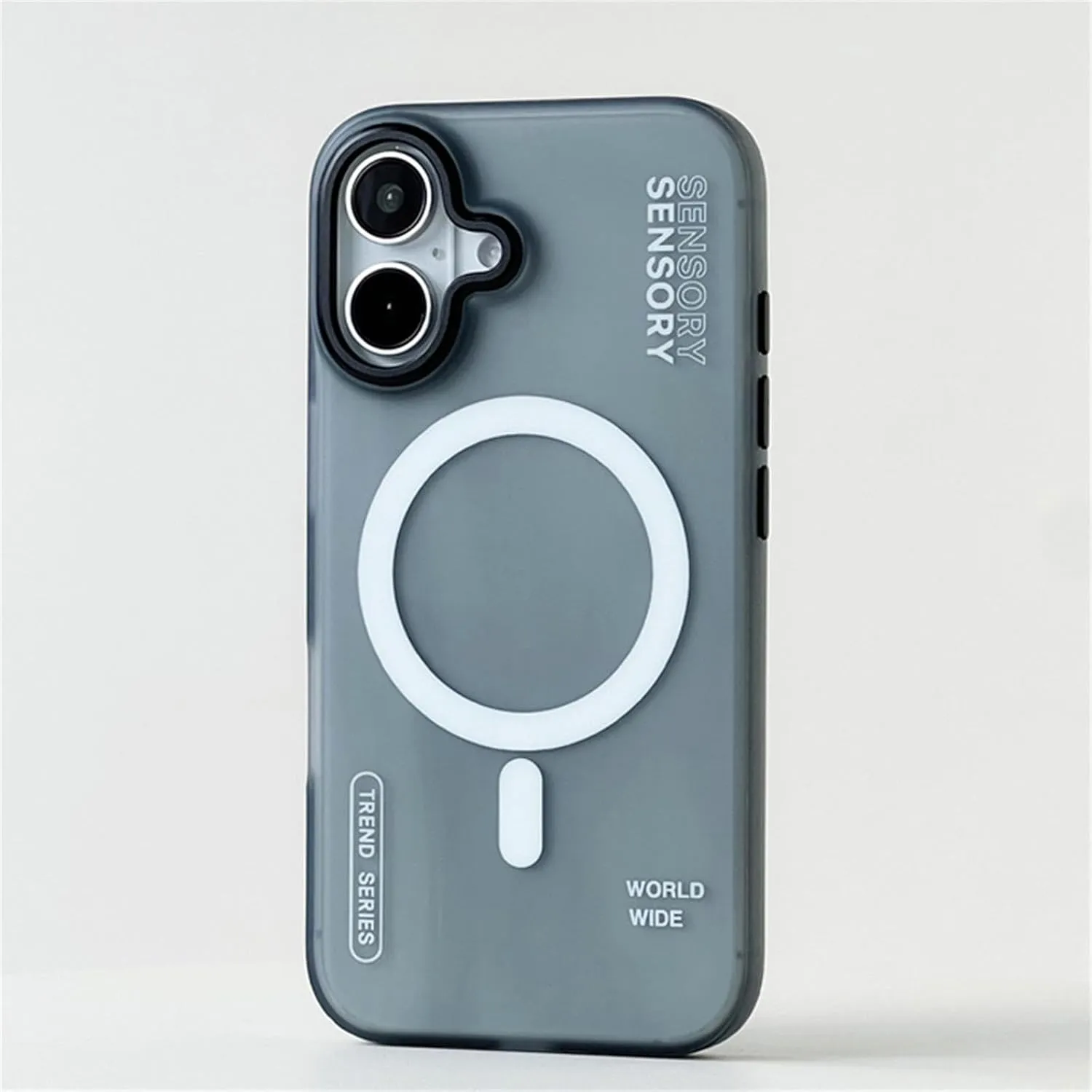 Wireless Charge Cases for iPhone 16 13 12 14 15 Pro Max Matte Magnetic Shockproof Armor Case Metal Lens Cover(for iPhone 15Pro Max/Gray)