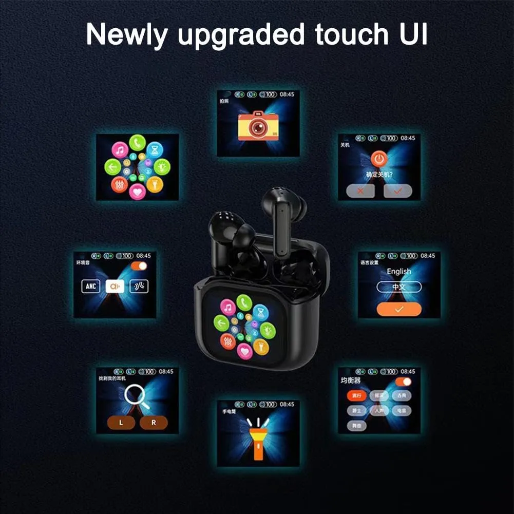 Wireless Earbuds, Bluetooth Ear Buds with Big Bass Stereo Sound, 60 Hours Playtime, Lightweight in-Ear Fit Earphones, Hands-Free Calls for Sports, Workout (Orenge)