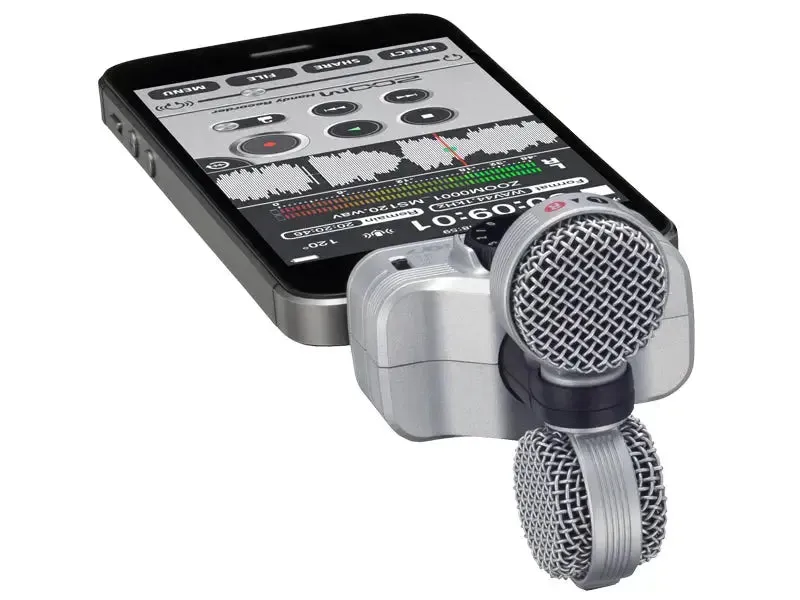 Zoom iQ7 Mid-Side Stereo Microphone for iOS Devices with Lightning Connector