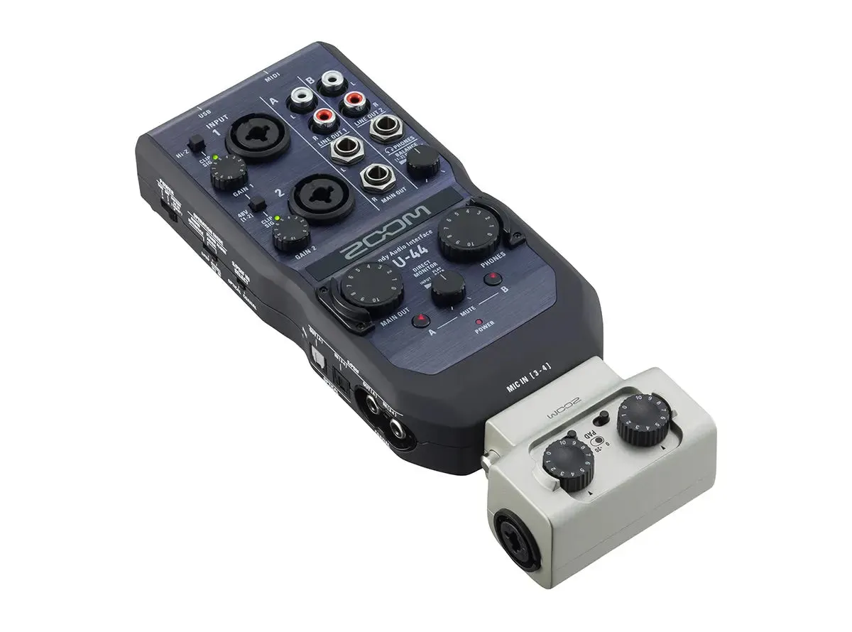 Zoom U-44 Portable 4x4 USB Handy Audio/MIDI Interface